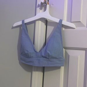 Baby blue aerie bikini top